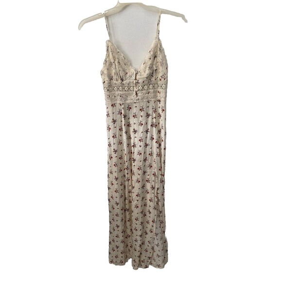 INTIMATELY FREE PEOPLE OUT & ABOUT MAXI SLIP DRESS IVORY FLORAL SIZE Small $128 - Picture 4 of 10